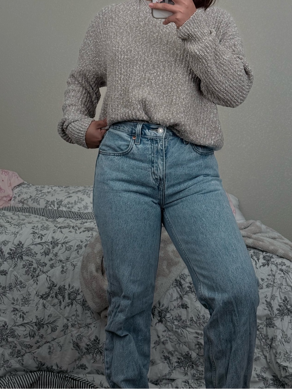 Levi's High-Rise Straight Light Blue Jeans